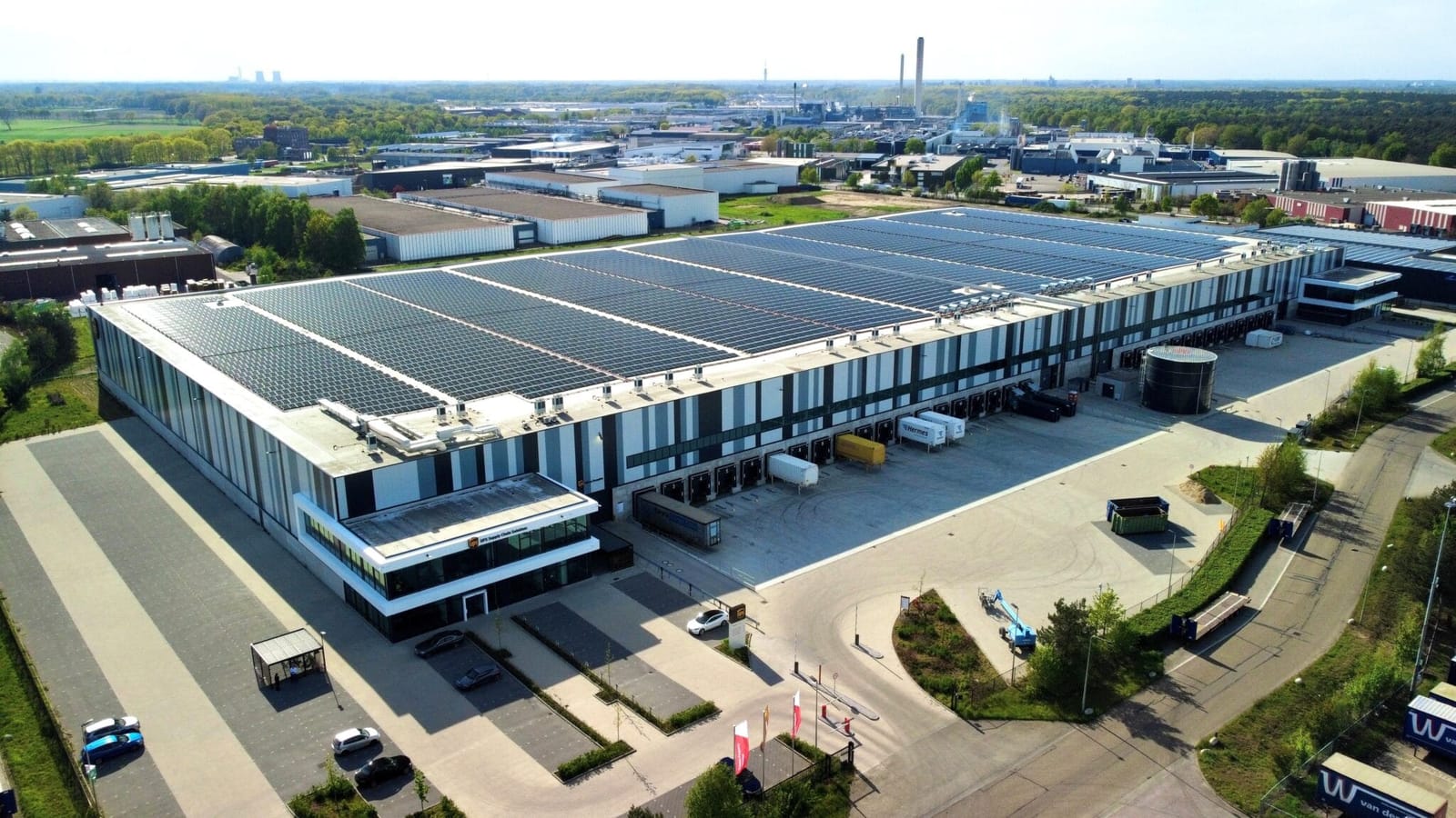 Interior of a distribution warehouse in the Roermond – Maastricht region