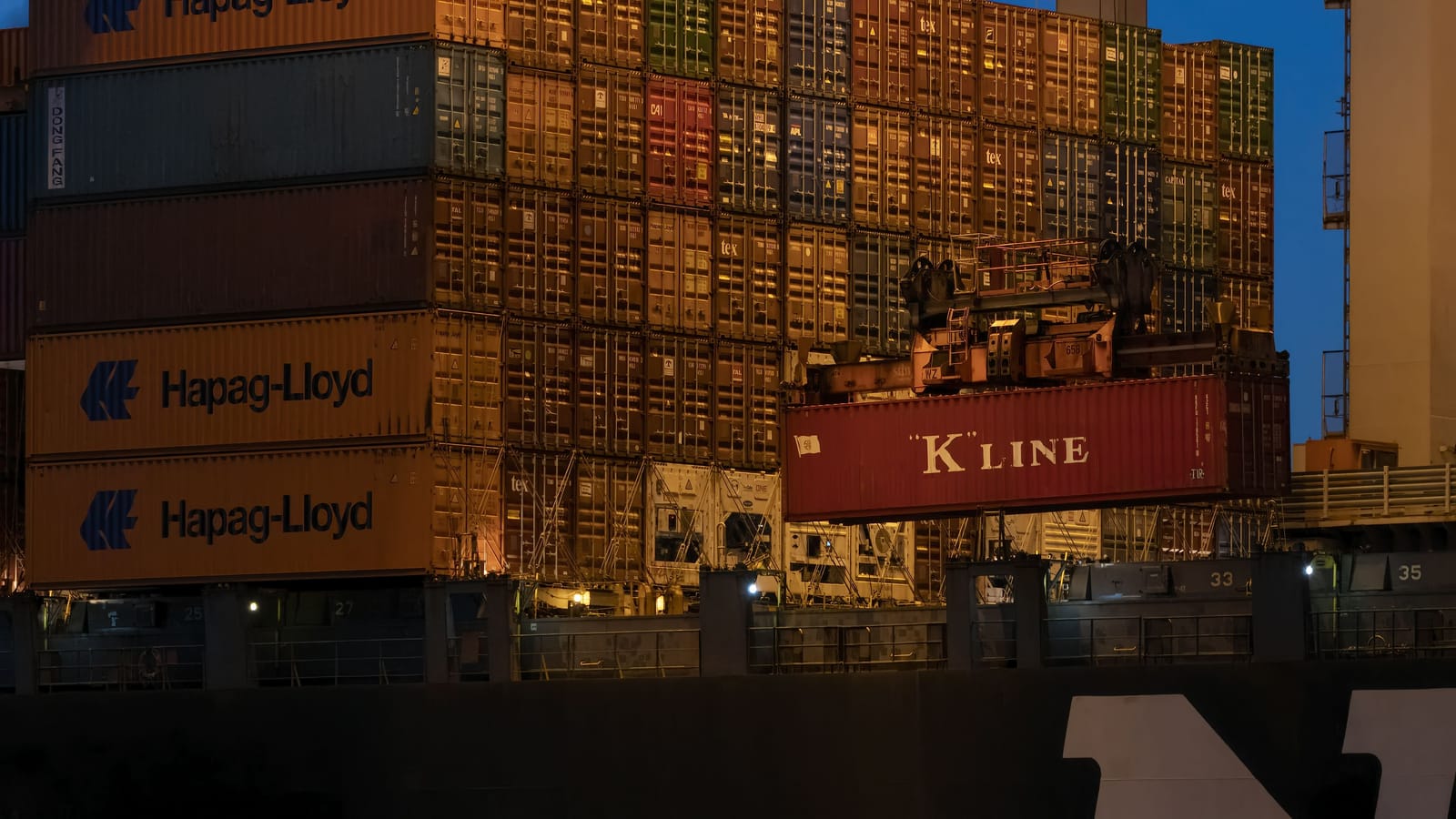 Loading docks at a logistics warehouse near the Port of Rotterdam